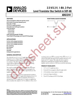 ADG3241BKSZ-REEL datasheet  